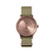 LEFF amsterdam - T32 - Horloge - Nylon - Rosé/Zandkleurig - Ø 32mm
