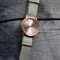 LEFF amsterdam - T32 - Horloge - Nylon - Rosé/Zandkleurig - Ø 32mm