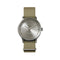 LEFF amsterdam - T32 - Horloge - Nylon - Staal/Zandkleurig - Ø 32mm