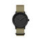 LEFF amsterdam - T32 - Horloge - Nylon - Zwart/Zandkleurig - Ø 32mm