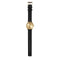 LEFF amsterdam T32 Leren Dames Horloge - Goud/Zwart - Ø 32mm