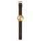 LEFF amsterdam - T40 - Horloge - Leer - Goud/Bruin - Ø 40mm