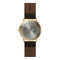LEFF amsterdam - T40 - Horloge - Leer - Goud/Bruin - Ø 40mm