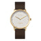 LEFF amsterdam - T40 - Horloge - Leer - Goud/Wit/Bruin - Ø 40mm