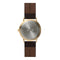 LEFF amsterdam - T40 - Horloge - Leer - Goud/Wit/Bruin - Ø 40mm