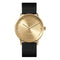LEFF amsterdam - T40 - Horloge - Leer - Goud/Zwart - Ø 40mm