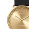 LEFF amsterdam - T40 - Horloge - Leer - Goud/Zwart - Ø 40mm