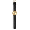LEFF amsterdam - T40 - Horloge - Leer - Goud/Zwart - Ø 40mm