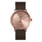 LEFF amsterdam - T40 - Horloge - Leer - Rosé/Bruin - Ø 40mm