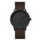 LEFF amsterdam - T40 - Horloge - Leer - Staal/Bruin - Ø 40mm