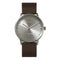 LEFF amsterdam - T40 - Horloge - Leer - Staal/Bruin - Ø 40mm