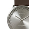 LEFF amsterdam - T40 - Horloge - Leer - Staal/Bruin - Ø 40mm