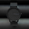 LEFF amsterdam - T40 - Horloge - Leer - Staal/Zwart - Ø 40mm