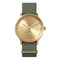 LEFF amsterdam - T40 - Horloge - Nylon - Goud/Grijs - Ø 40mm