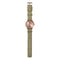 LEFF amsterdam - T40 - Horloge - Nylon - Rosé/Zandkleurig - Ø 40mm