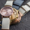 LEFF amsterdam - T40 - Horloge - Nylon - Rosé/Zandkleurig - Ø 40mm