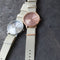 LEFF amsterdam - T40 - Horloge - Nylon - Rosé/Zandkleurig - Ø 40mm