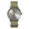 LEFF amsterdam - T40 - Horloge - Nylon - Staal/Zandkleurig - Ø 40mm