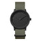LEFF amsterdam - T40 - Horloge - Nylon - Zwart/Grijs - Ø 40mm