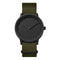 LEFF amsterdam - T40 - Horloge - Nylon - Zwart/Groen - Ø 40mm