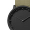 LEFF amsterdam - T40 - Horloge - Nylon - Zwart/Zandkleurig - Ø 40mm