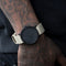 LEFF amsterdam - T40 - Horloge - Nylon - Zwart/Zandkleurig - Ø 40mm