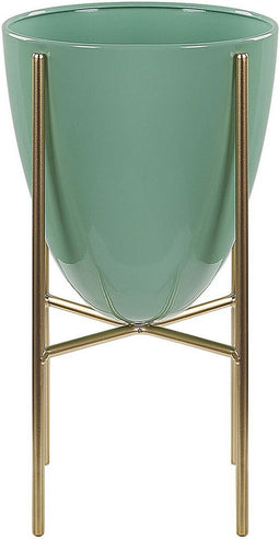 LEFKI - Plantenbak - Groen - 16 cm - IJzer