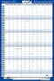 Legamaster - Jaarplanner 2023 lm 60x90cm verticaal gelamineerd | 5 stuks