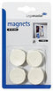 Legamaster - Magneet 30mm 850gr wit 4 stuks