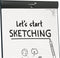 Legamaster SKETCH PRO mobiele flipover ronde voet