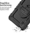 Accezz Rugged Backcover - iPad Air (2022 / 2020) - Schouderstrap en screenprotector - Zwart