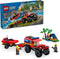 LEGO City 4x4 brandweerauto met reddingsboot - 60412