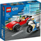 LEGO City Achtervolging auto op politiemotor Set - 60392
