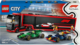LEGO City F1 truck met RB20 en AMR24 F1® auto's speelset - 60445