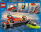 LEGO City Reddingsboot Brand Speelgoed voor Kinderen - 60373