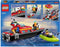 LEGO City Reddingsboot Brand Speelgoed voor Kinderen - 60373