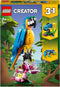 LEGO Creator 3in1 Exotische Papegaai - Kikker - Vis Dieren Speelgoed Set voor Kinderen - 31136