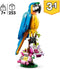 LEGO Creator 3in1 Exotische Papegaai - Kikker - Vis Dieren Speelgoed Set voor Kinderen - 31136