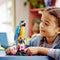 LEGO Creator 3in1 Exotische Papegaai - Kikker - Vis Dieren Speelgoed Set voor Kinderen - 31136