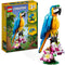 LEGO Creator 3in1 Exotische Papegaai - Kikker - Vis Dieren Speelgoed Set voor Kinderen - 31136