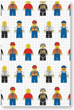 Lego Fleeceplaid Minifigure - 100x150 - 100% Polyester - Wit