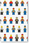 Lego Fleeceplaid Minifigure - 100x150 - 100% Polyester - Wit