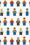 Lego Fleeceplaid Minifigure - 100x150 - 100% Polyester - Wit
