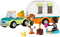 LEGO Friends Kampeervakantie Set met Caravan en Auto en Minipoppetjes- 41726