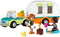 LEGO Friends Kampeervakantie Set met Caravan en Auto en Minipoppetjes- 41726
