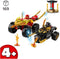LEGO NINJAGO Kai en Ras' Duel Tussen Auto en Motor Speelgoed - 71789