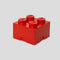 Lego Opberg Doos Legosteen 4-Pin Rood