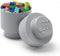 Lego - Opbergbox Brick 1 Rond - Polypropyleen - Grijs