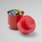 Lego - Opbergbox Brick 1 Rond - Polypropyleen - Rood