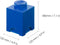 Lego - Opbergbox Brick 1 Vierkant - Polypropyleen - Blauw